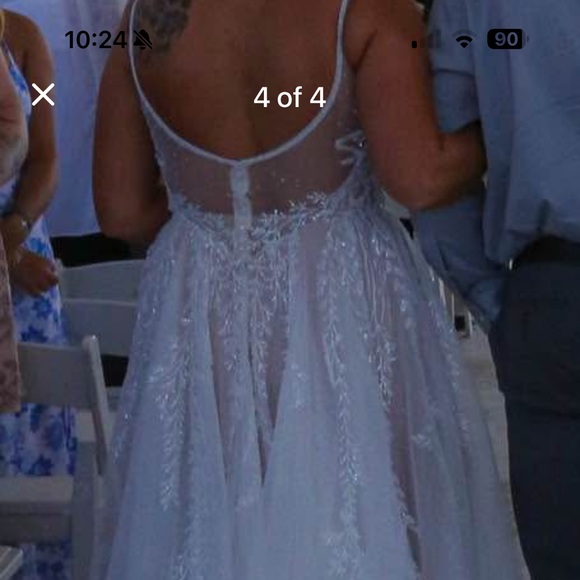 Martina Liana White Wedding Dress - Picture 4 of 8